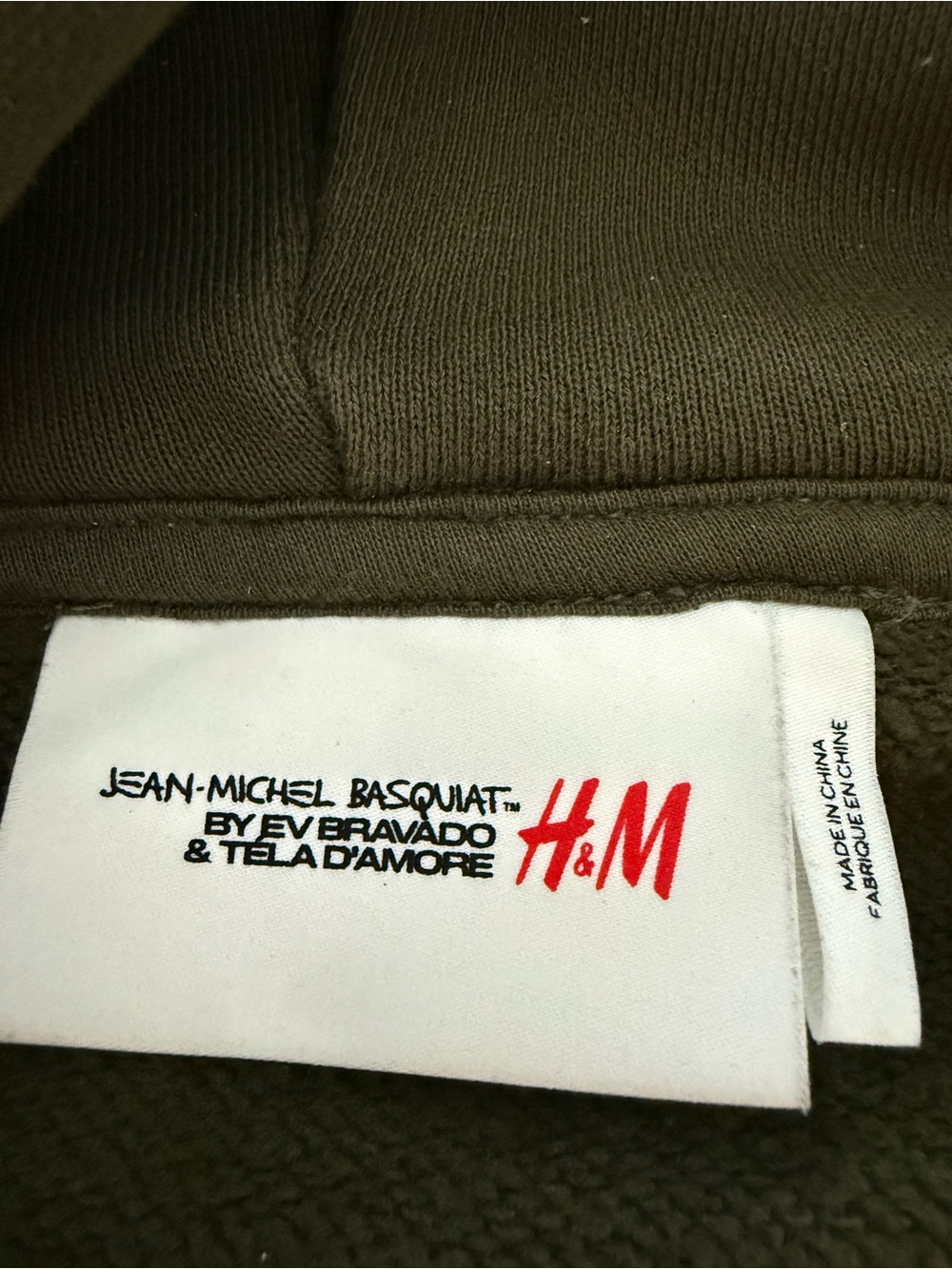 Who Decides War H&M Men’s Olive Green Hoodie - Picture 2 of 7